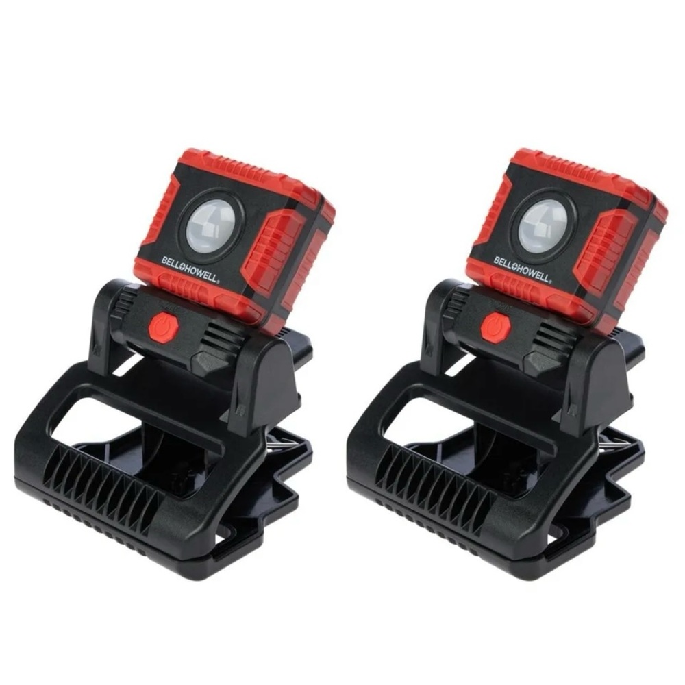 Rotating Work Light with Handle - 2-pack NIB Bell + Howell